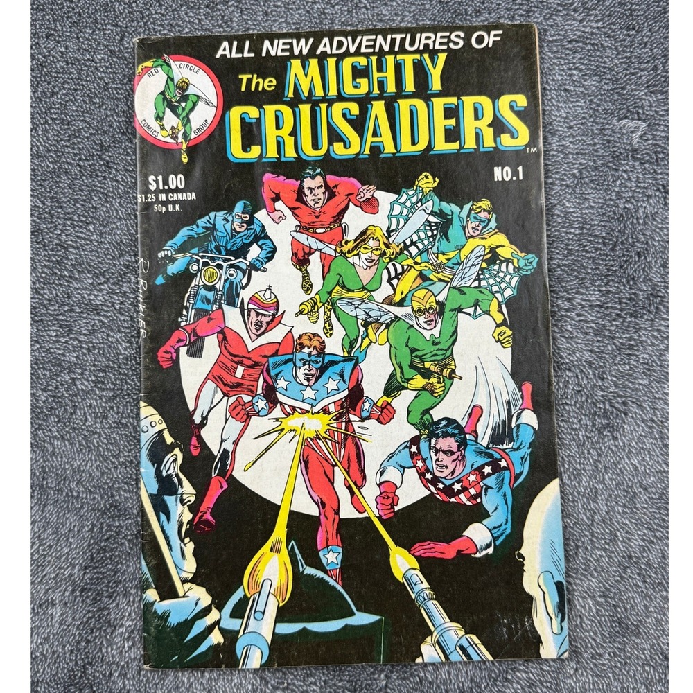 The Mighty Crusaders No. 1 1983‎ Red Circle Comics Group Bronze Age Superhero